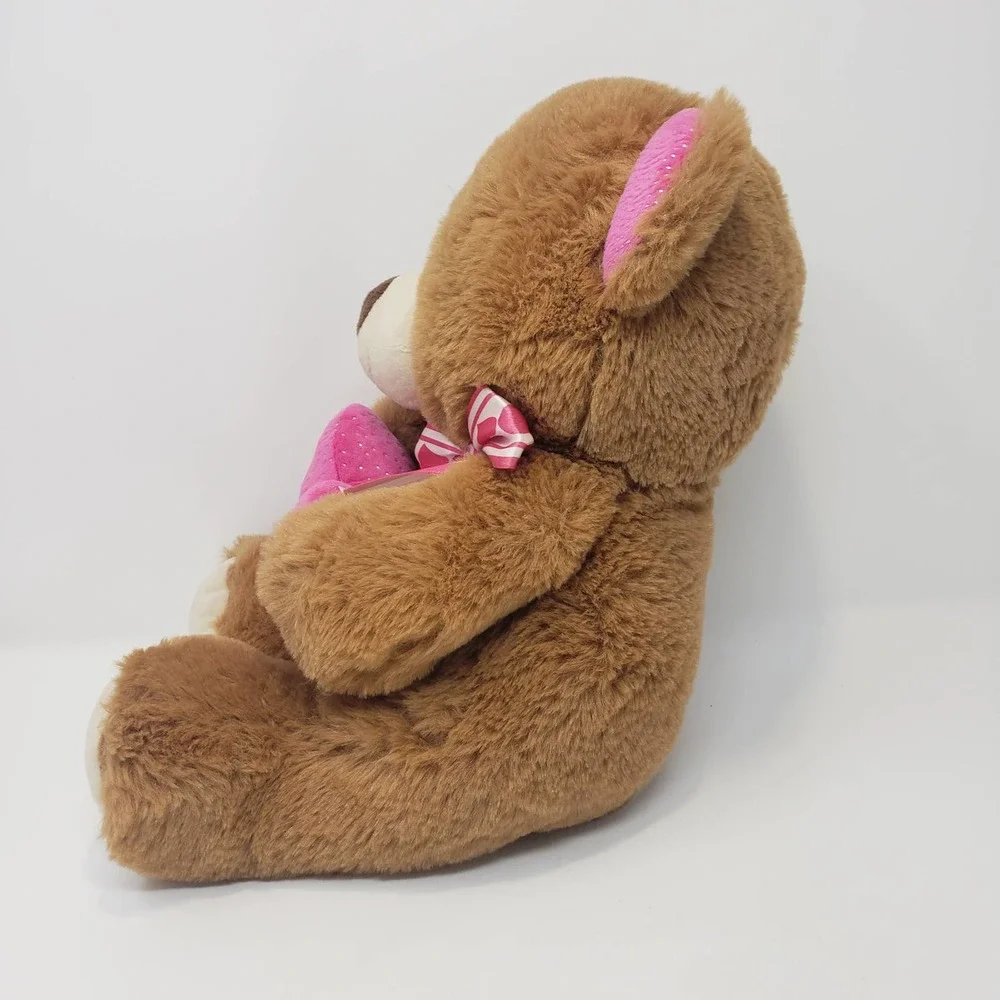 Teddy Bear Pink Heart Love Plush 12